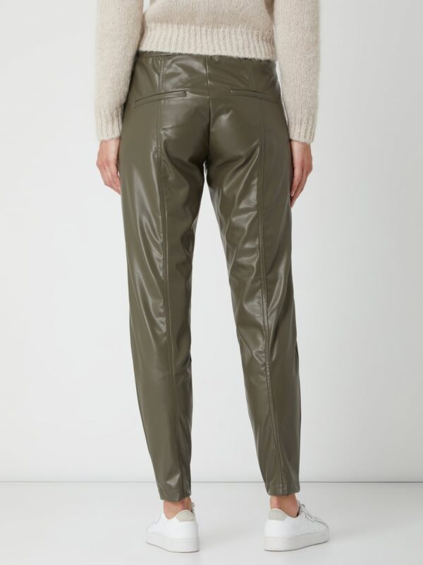 spodnie cambio materiał skoropodobny khaki butik luisa
