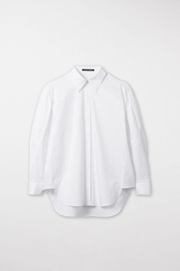 bluzka damska luisa cerano rozkloszowana biała zdobiona elegancka butik luisa bydgoszcz