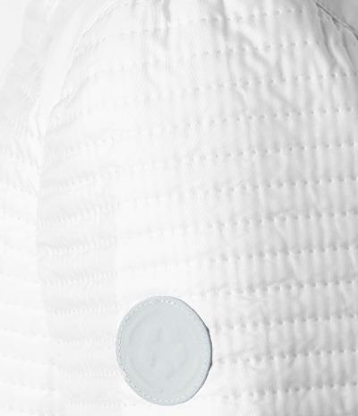 kurtka-milestone-biała pikowana z kapturem elegancka modowa ze ściągaczem butik luisa bydgoszcz