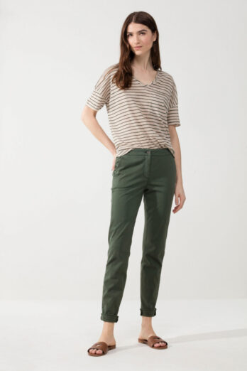 pants-luisa-cerano-elastic soft green comfortable women's boutique luisa bydgoszcz