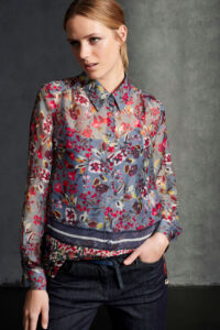 blouse-luisa-cerano-silk floral pattern elegant luxury premium boutique luisa bydgoszcz