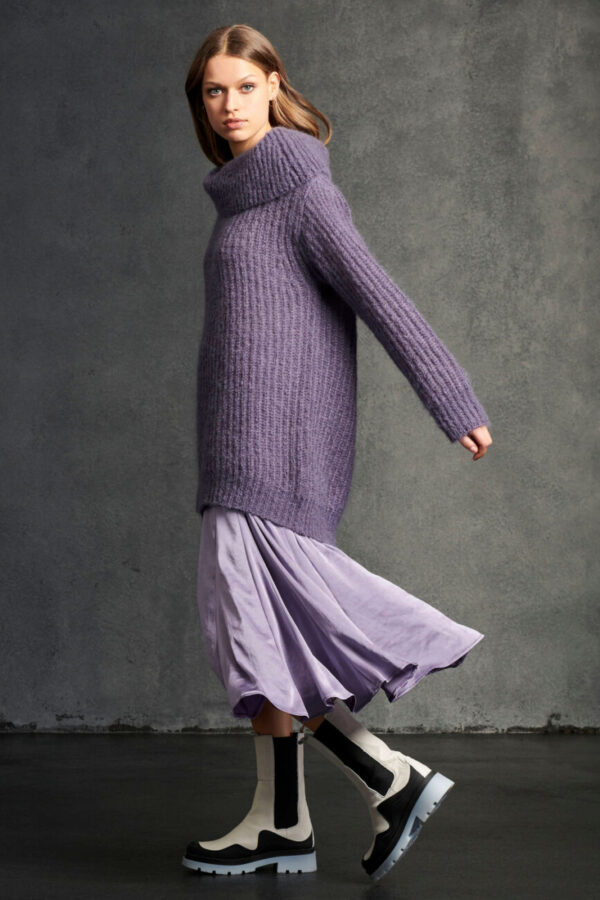 sweter-luisa-cerano fiolet golf ciepły miły w dotku modowy butik luisa bydgoszcz
