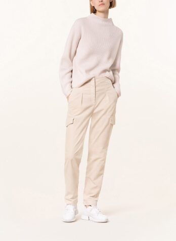 spodnie-luisa-cerano-damskie kremowe z patkami casula sport butik luisa