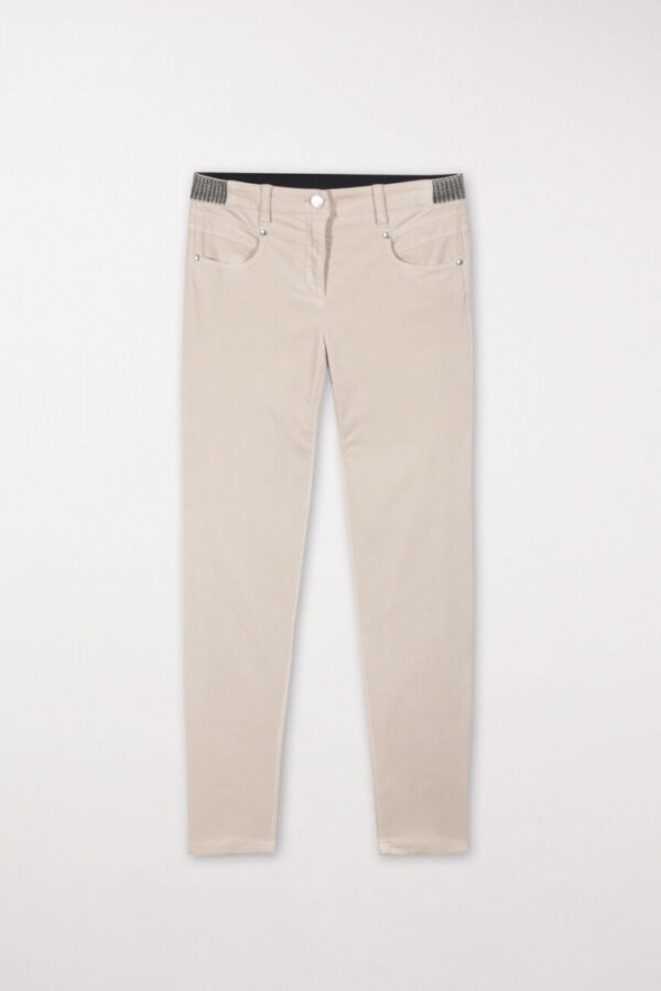 spodnie-luisa-cerano-obcisłe ze szwami z elastycznego aksamitu butik luisa bydgoszcz