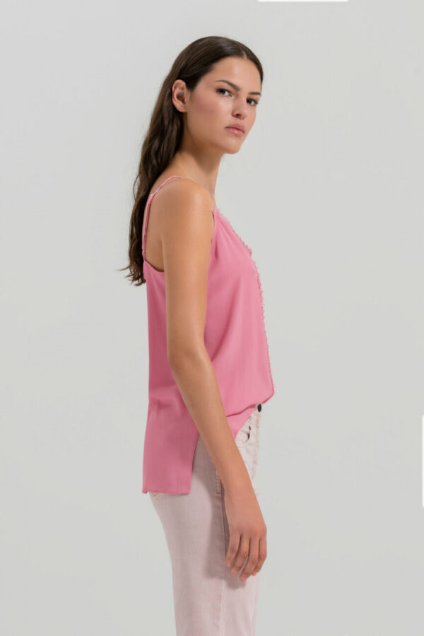 t-shirt-luisa-cerano-różowy jedwabny lekki butik luisa bydgoszcz top