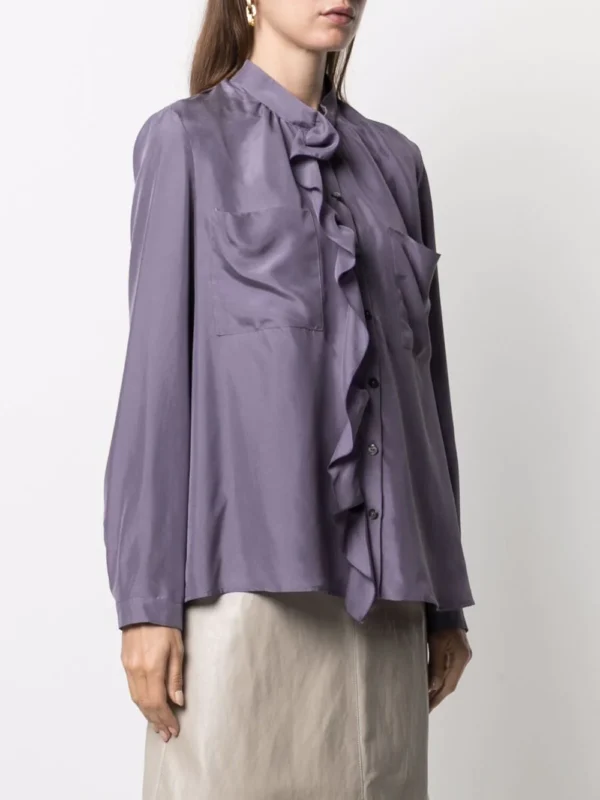 bluzka-luisa-cerano-jedwabna lawendowa modowa połyskująca butik luisa