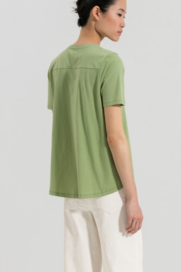 t-shirt-luisa-cerano-bawełna miękki biały zielony nadruk butik luisa bydgoszcz