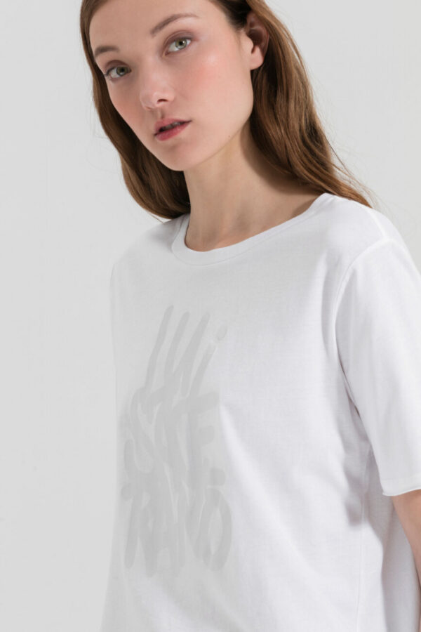t-shirt-luisa-cerano-miekki klasyczny logo dekolt okrągły sportowy butik luisa
