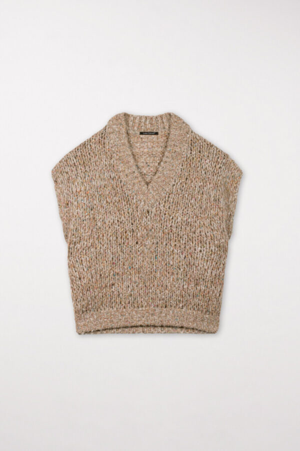 sweter-luisa-cerano-bezrekawnik elegancki krzycięty krótki butik luisa oversieze