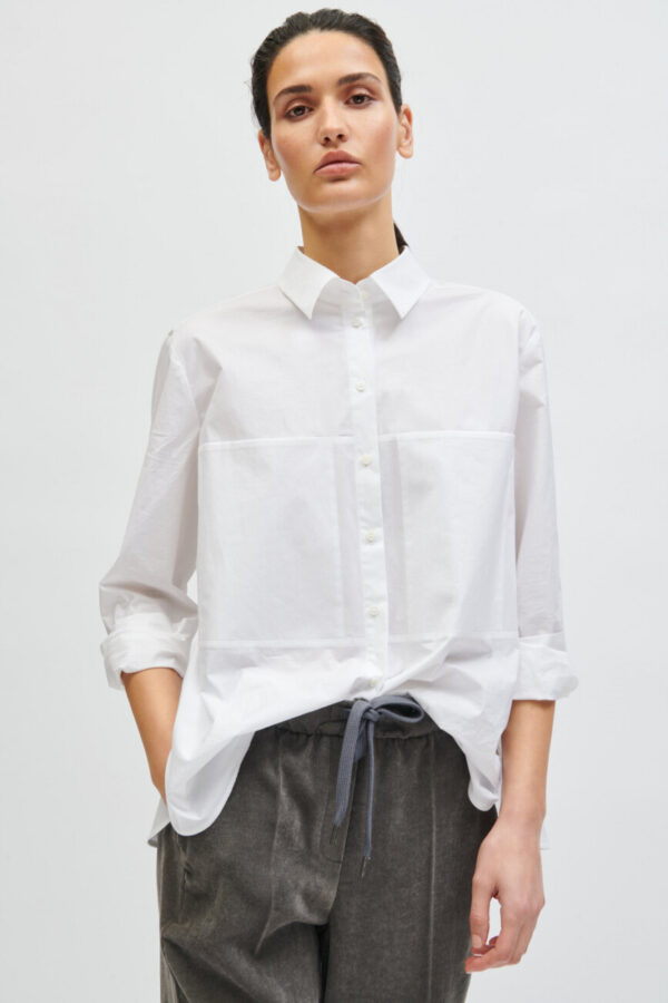 bluzka-luisa-cerano-codzienna koszulowa elastyczna bawełan butik luisa biała