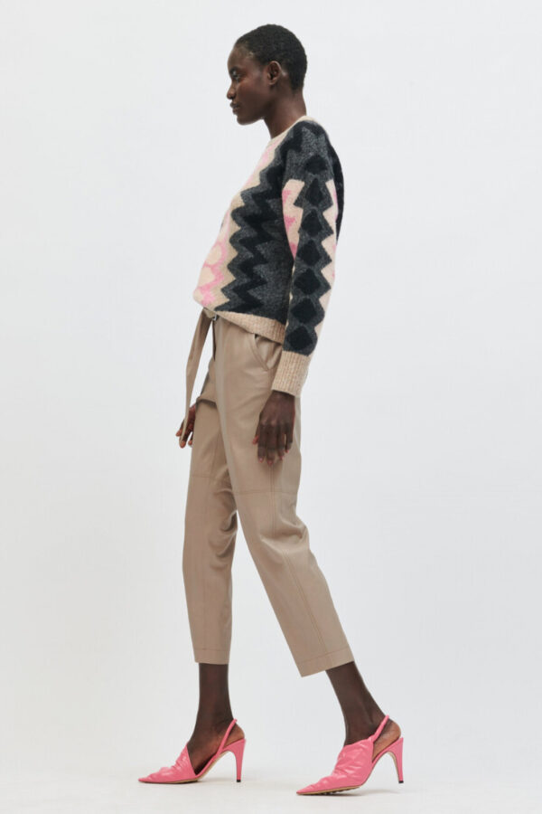 spodnie-luisa-cerano-zwezane sztuczna skóra elastyczny pas butik luisa