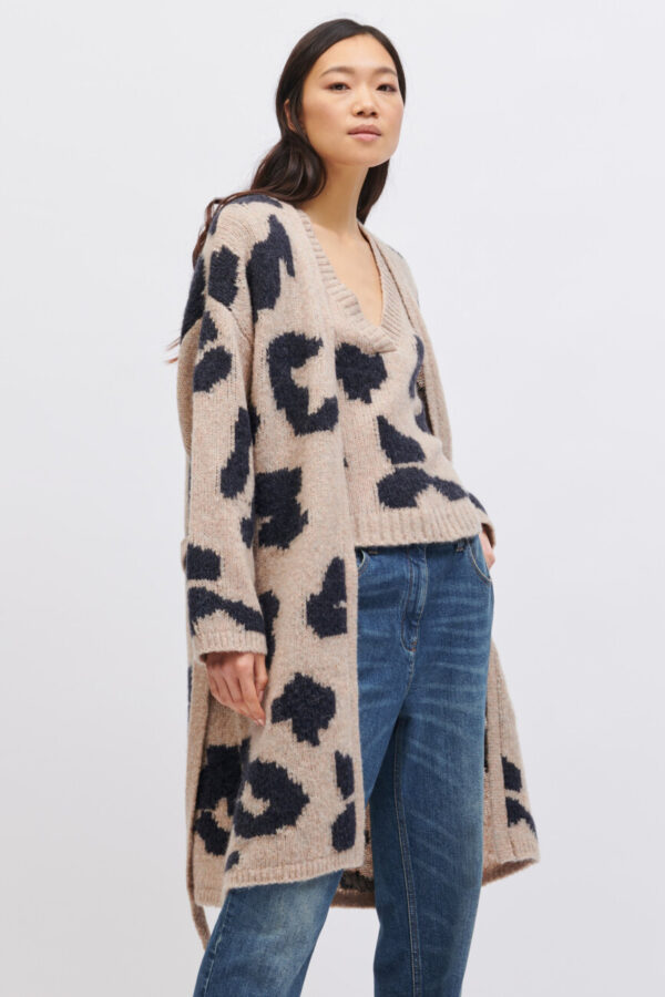 sweter-luisa-cerano-Dłuższy, otwarty kardigan lapmaprt butik luisa