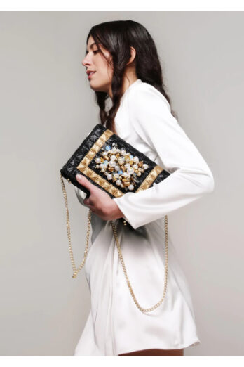 handbag-elina-linardaki-black colorful accessory handmade boutique luisa bydgoszcz