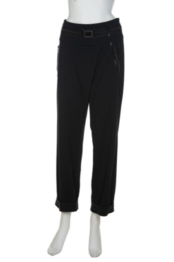 trousers-beate-heymann-black 7/8 shorter loose sports boutique luisa bydgoszcz