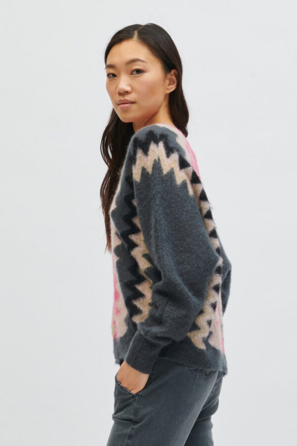 sweter-luisa-cerano-dekolt miękki moher luźny krój elegancki butik luisa