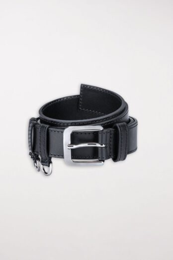 belt-luisa-cerano leather belt black elegant boutique luisa gloss buckle