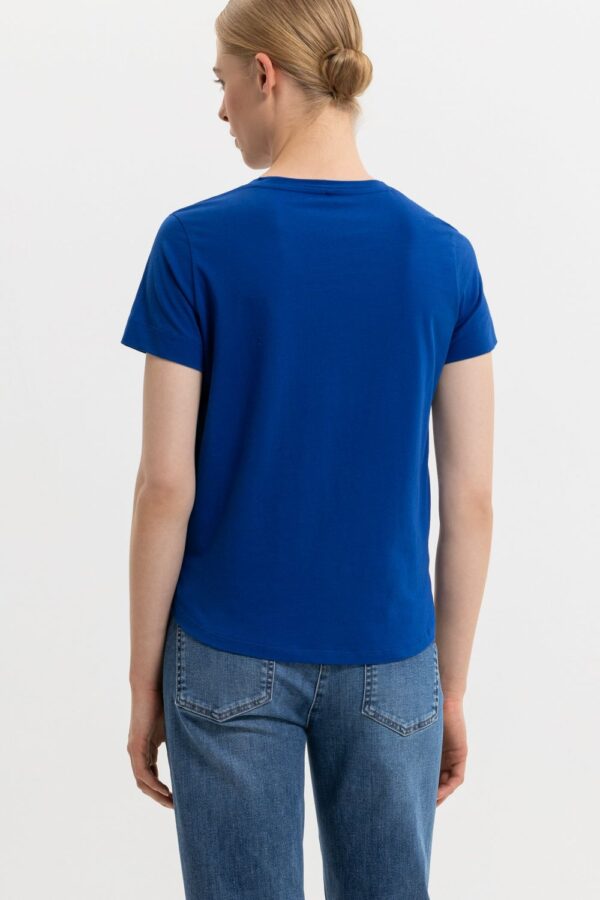 t-shirt-luisa-cerano- koszulka z okrągłym dekoltem klasyk niebieski butik