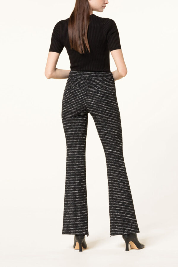spodnie-cambio-tweedowe wysoki stan kanty pas w talii elastyczne butik luisa