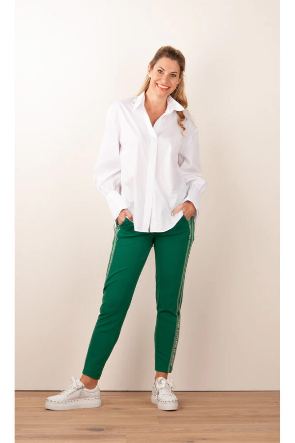 spodnie-cambio-jordania zielone sportowe elastyczne butik luisa