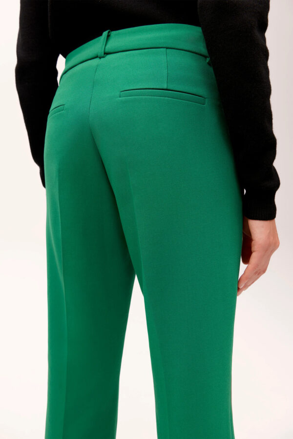 spodnie-cambio-zielone-fawn-rozkloszowane-modowe-butik-luisa z kantem