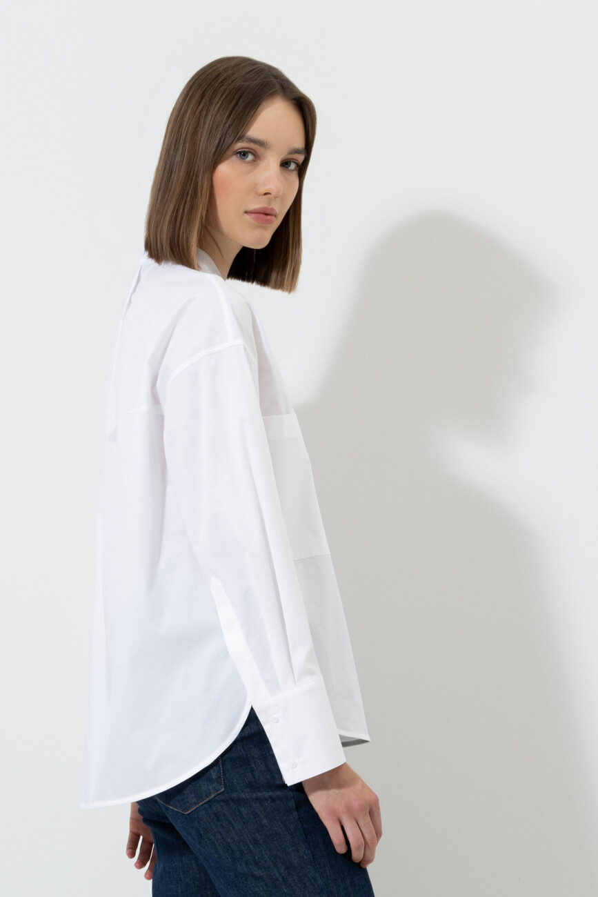 bluzka-luisa-cerano-koszuowa biała luźna guziki elegancka casual butik luisa bydgoszcz