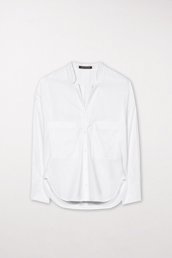 bluzka-luisa-cerano-koszuowa biała luźna guziki elegancka casual butik luisa bydgoszcz
