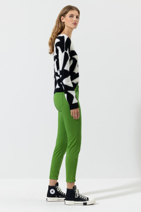 spodnie-luisa-cerano-dopasowane zielone wygodne sport wygodne butik luisa
