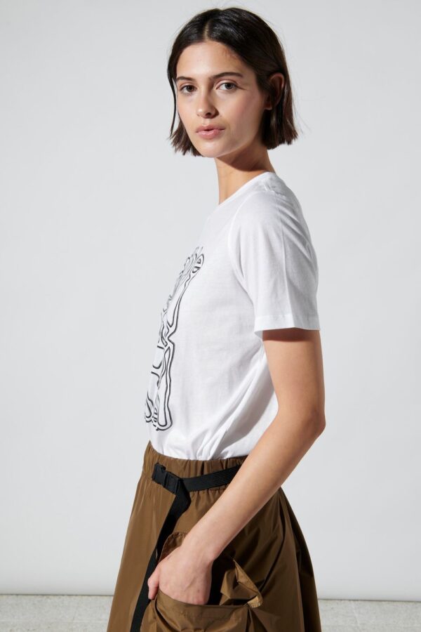 t-shirt-luisa-cerano-mieki bawełna organiczna nadruk rozcięty butik luisa bydgoszcz
