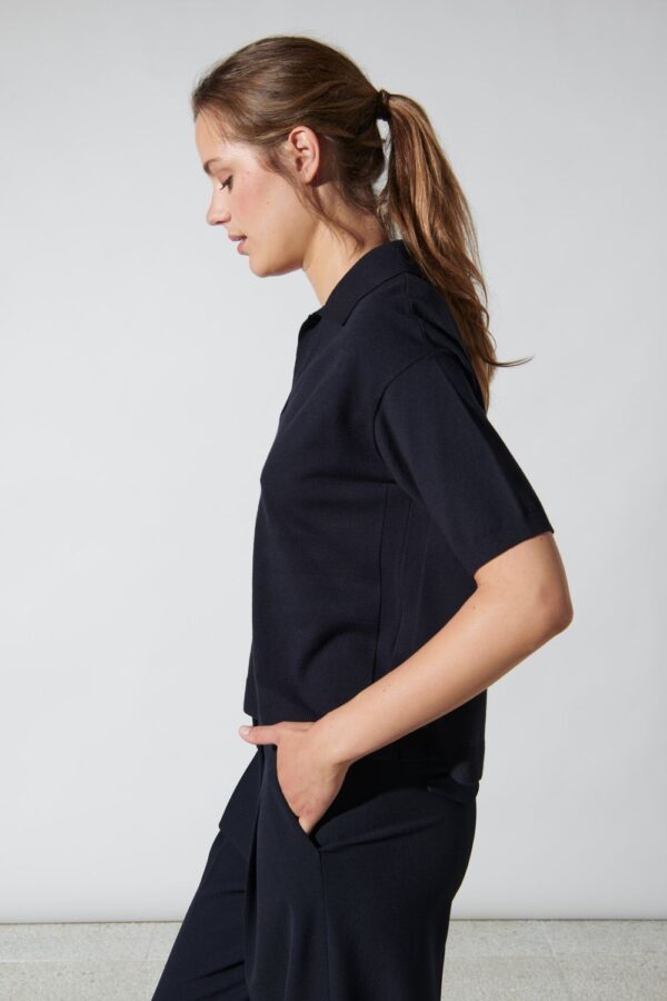 bluzka-luisa-cerano-polot t-shirt elastyczna wygodna kołnierzyk butik luisa