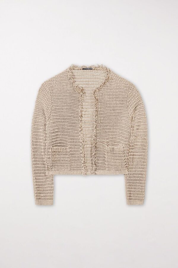 sweter-luisa-cerano-kardigan krótki postrzępiony modowy luźny butik luisa