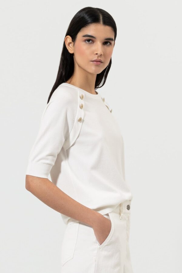 bluzka-luisa-cerano-koszula streczowa wygodna raglanowe rekawy mankiety butik luisa