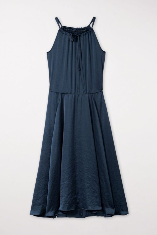 suknia-luisa-cerano-bez rekawów luźna lejąca połysk matowy butik bydgoszcz