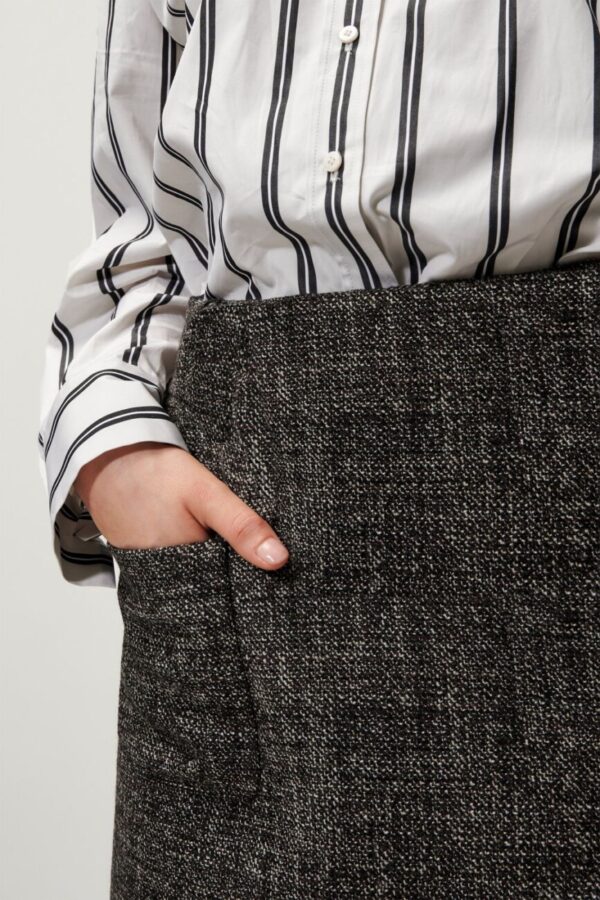 spodnica-luisa-cerano-krótka rozkloszowana kieszenie tweed wełna butik luisa